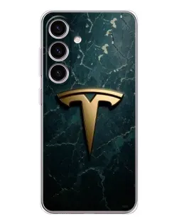 Чохол для Samsung Galaxy M56 з картинкою «Мармурова Tesla Gold» Чохол для Samsung Galaxy M56 з картинкою «Мармурова Tesla Gold»