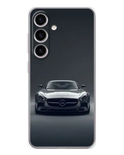 Чехол для Samsung Galaxy M56 с картинкой «Mercedes на черном»