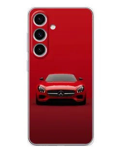 Чехол для Samsung Galaxy M56 с картинкой «Красный Mercedes AMG»