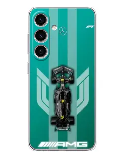 Чехол для Samsung Galaxy M56 с картинкой «Mercedes AMG Petronas»