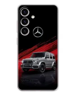 Чехол для Samsung Galaxy M56 с картинкой «Mercedes G-Class красный»