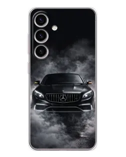 Чехол для Samsung Galaxy M56 с картинкой «Mercedes в дыму»