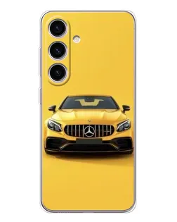 Чехол для Samsung Galaxy M56 с картинкой «Желтый Mercedes GT»