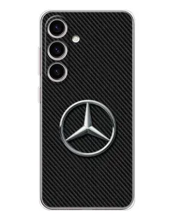 Чехол для Samsung Galaxy M56 с картинкой «Карбоновый Mercedes стиль»
