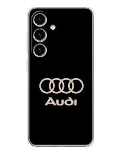 Чохол для Samsung Galaxy M56 з картинкою «Audi — золотий логотип»