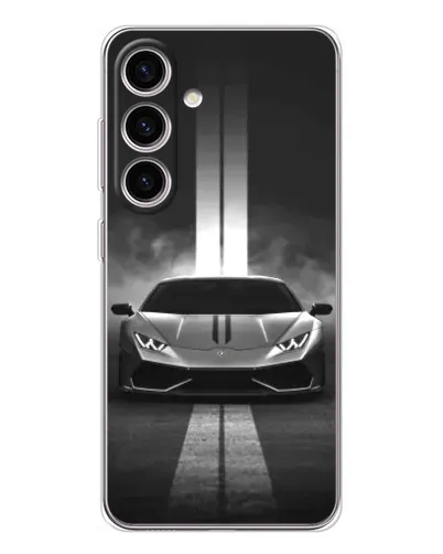 Чехол для Samsung Galaxy M56 с картинкой «Lamborghini симметрия дорог»