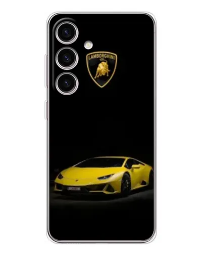 Чехол для Samsung Galaxy M56 с картинкой «Lamborghini желтый акцент»