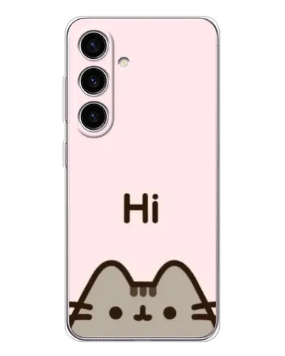 Чехол для Samsung Galaxy M56 с картинкой «Пушин говорит Hi» Чехол для Samsung Galaxy M56 с картинкой «Пушин говорит Hi»