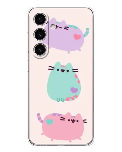 Чехол для Samsung Galaxy M56 с картинкой «Pusheen трио» Чехол для Samsung Galaxy M56 с картинкой «Pusheen трио»