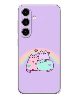 Чехол для Samsung Galaxy M56 с картинкой «Радужные Пушины»