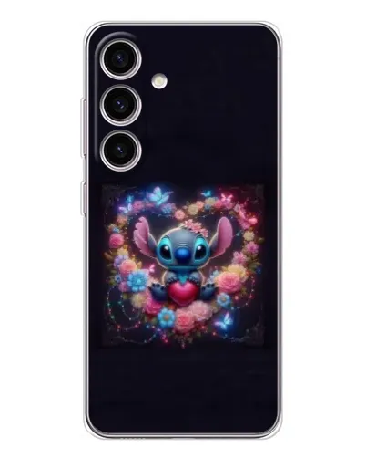 Чохол для Samsung Galaxy M56 з картинкою «Stitch у квітах» Чохол для Samsung Galaxy M56 з картинкою «Stitch у квітах»