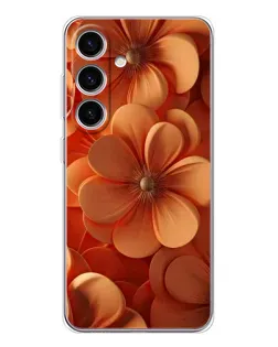 Чохол для Samsung Galaxy M56 з картинкою «Помаранчева макро квітка»
