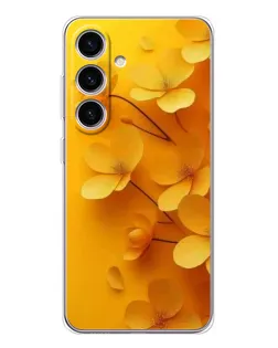 Чохол для Samsung Galaxy M56 з картинкою «Золоті пелюстки»