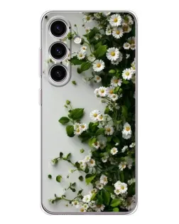 Чохол для Samsung Galaxy M56 з картинкою «Гілка дрібних білих квітів»