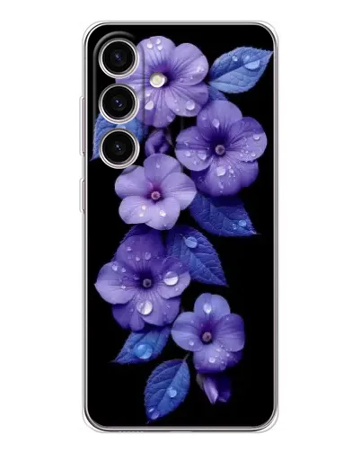 Чохол для Samsung Galaxy M56 з картинкою «Фіолетові квіти з росою» Чохол для Samsung Galaxy M56 з картинкою «Фіолетові квіти з росою»