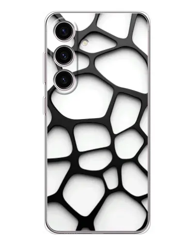 Чехол для Samsung Galaxy M56 с картинкой «Белая объемная сетка» Чехол для Samsung Galaxy M56 с картинкой «Белая объемная сетка»