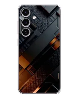 Чехол для Samsung Galaxy M56 с картинкой «Черные геометрические блоки» Чехол для Samsung Galaxy M56 с картинкой «Черные геометрические блоки»
