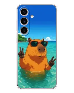 Чехол для Samsung Galaxy M56 с картинкой «Морская капибара»
