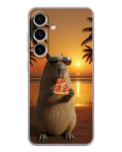 Чехол для Samsung Galaxy M56 с картинкой «Капибара с пиццей» Чехол для Samsung Galaxy M56 с картинкой «Капибара с пиццей»