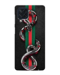 Чехол для Samsung Galaxy M62 с картинкой «Gucci — змея на полосе» Чехол для Samsung Galaxy M62 с картинкой «Gucci — змея на полосе»