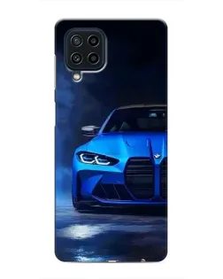 Чехол для Samsung Galaxy M62 с картинкой «Голубая BMW M4»