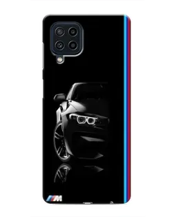 Чехол для Samsung Galaxy M62 с картинкой «Силуэт BMW в темноте»