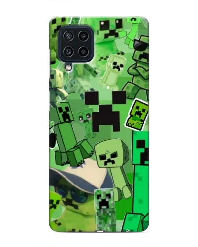 Чехол для Samsung Galaxy M62 с картинкой «Криперы Minecraft»