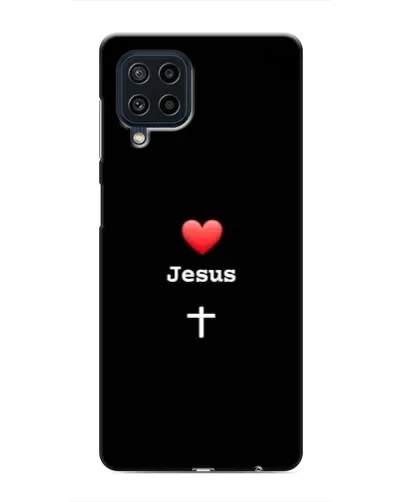 Чехол для Samsung Galaxy M62 с картинкой «Сердце - Jesus»