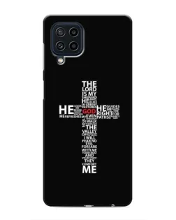 Чехол для Samsung Galaxy M62 с картинкой «Текстовый крест»
