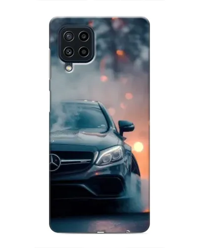 Чехол для Samsung Galaxy M62 с картинкой «Mercedes — ночной город»
