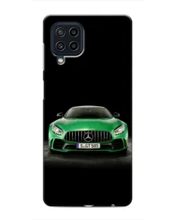 Чехол для Samsung Galaxy M62 с картинкой «Mercedes — неоновый лого»