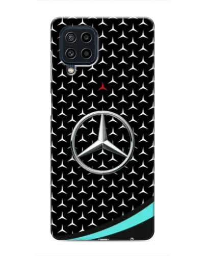 Чехол для Samsung Galaxy M62 с картинкой «Mercedes — бирюзовый акцент»