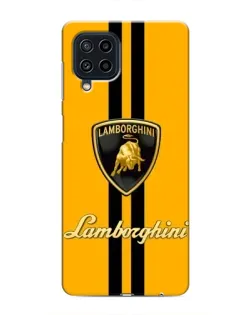 Чехол для Samsung Galaxy M62 с картинкой «Lamborghini Stripe желтый»