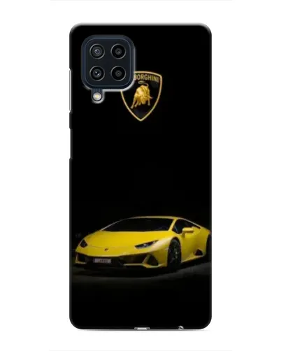 Чехол для Samsung Galaxy M62 с картинкой «Lamborghini желтый акцент»