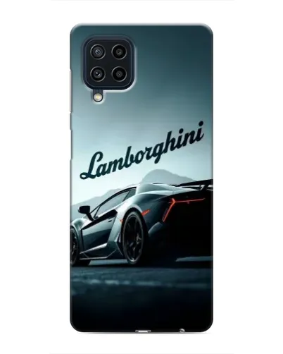 Чехол для Samsung Galaxy M62 с картинкой «Классическая надпись Lamborghini»