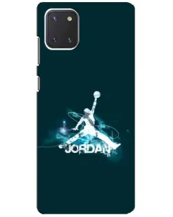 Чехол для Samsung Galaxy Note 10 Lite с картинкой «Jordan Blue Fire» Чехол для Samsung Galaxy Note 10 Lite с картинкой «Jordan Blue Fire»