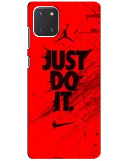 Чехол для Samsung Galaxy Note 10 Lite с картинкой «Nike Just Do It» Чехол для Samsung Galaxy Note 10 Lite с картинкой «Nike Just Do It»