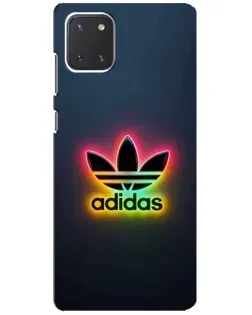 Чехол для Samsung Galaxy Note 10 Lite с картинкой «Неоновый Adidas» Чехол для Samsung Galaxy Note 10 Lite с картинкой «Неоновый Adidas»