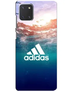 Чехол для Samsung Galaxy Note 10 Lite с картинкой «Океанская глубина адидас» Чехол для Samsung Galaxy Note 10 Lite с картинкой «Океанская глубина адидас»