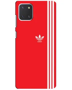 Чехол для Samsung Galaxy Note 10 Lite с картинкой «Красный минимализм Adidas» Чехол для Samsung Galaxy Note 10 Lite с картинкой «Красный минимализм Adidas»