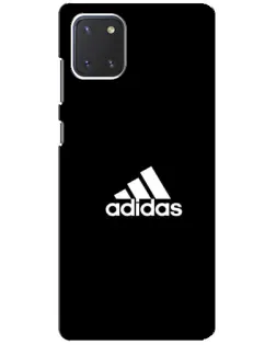 Чехол для Samsung Galaxy Note 10 Lite с картинкой «Черная классика Adidas»