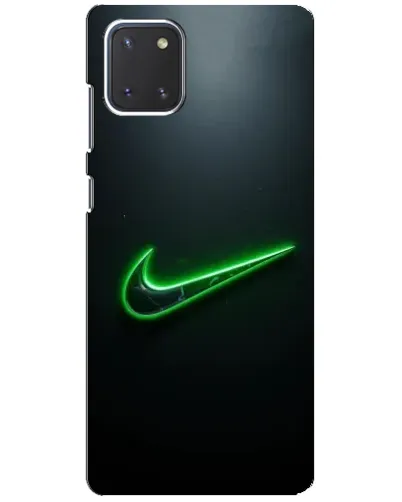 Чехол для Samsung Galaxy Note 10 Lite с картинкой «Неоновый контур Nike»