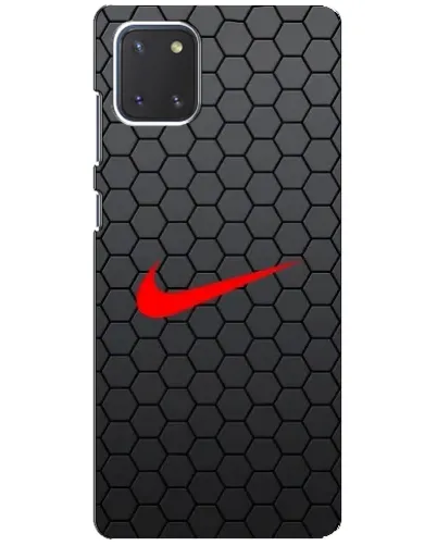 Чехол для Samsung Galaxy Note 10 Lite с картинкой «Nike — карбоновая сетка»