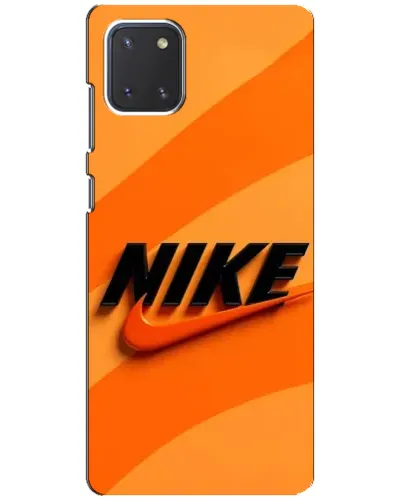 Чехол для Samsung Galaxy Note 10 Lite с картинкой «Оранжевый драйв Nike»