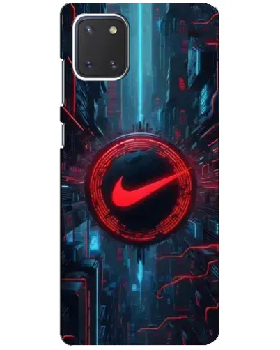 Чехол для Samsung Galaxy Note 10 Lite с картинкой «Техногенный стиль Nike»