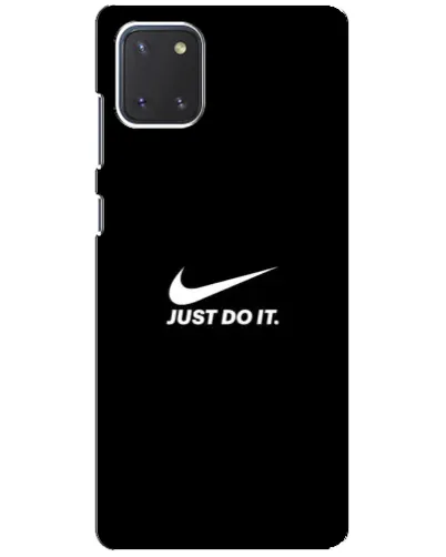 Чехол для Samsung Galaxy Note 10 Lite с картинкой «Минимализм от Nike»