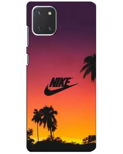 Чехол для Samsung Galaxy Note 10 Lite с картинкой «Nike на закате солнца»