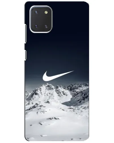 Чехол для Samsung Galaxy Note 10 Lite с картинкой «Nike — зимние горы»