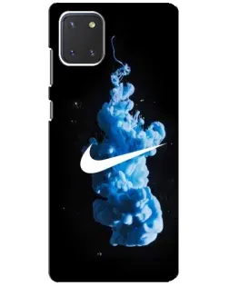 Чехол для Samsung Galaxy Note 10 Lite с картинкой «Nike и синий дым» Чехол для Samsung Galaxy Note 10 Lite с картинкой «Nike и синий дым»