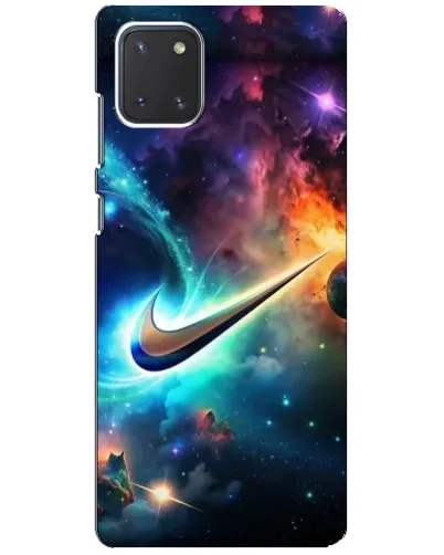 Чехол для Samsung Galaxy Note 10 Lite с картинкой «Космический Nike Swoosh»